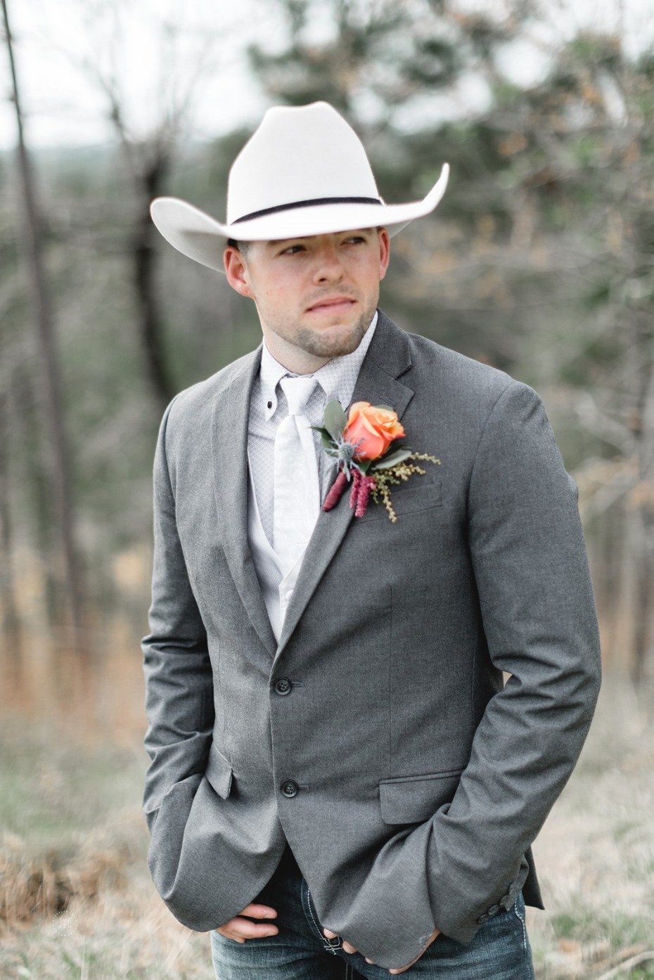 Country grooms look