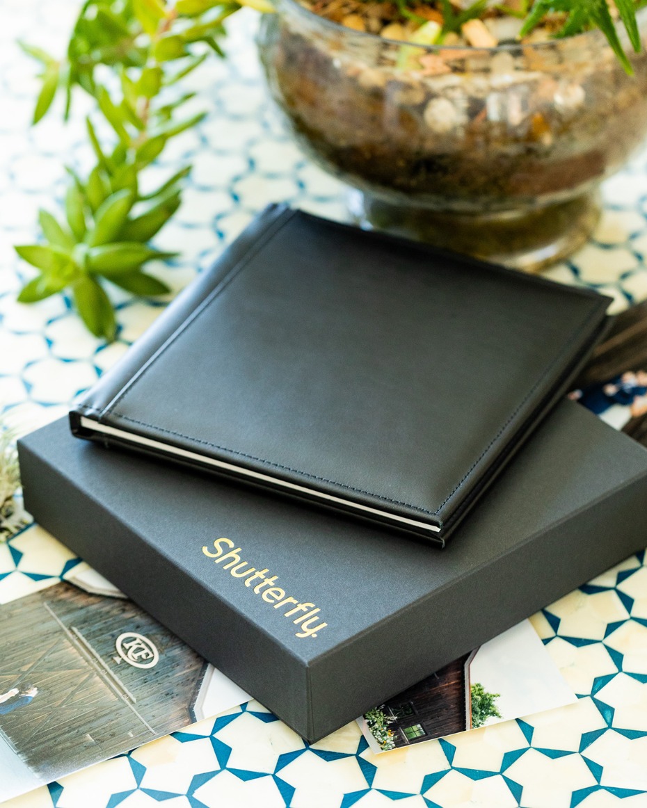 leather photo album from Shutterfly