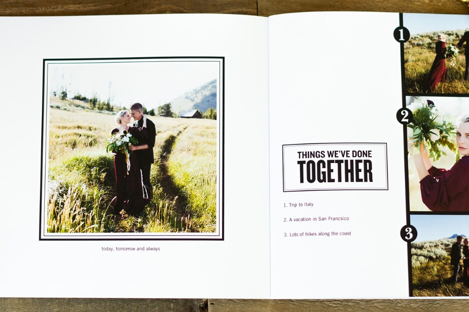personalized proposal photo book from Shutterfly