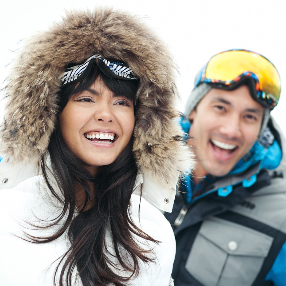 VEBO Experience Registry Couple On Ski Slopes