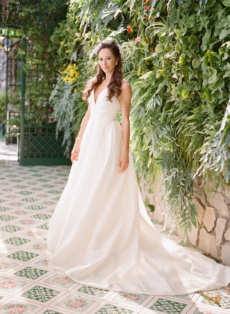 Beautiful silk wedding dress