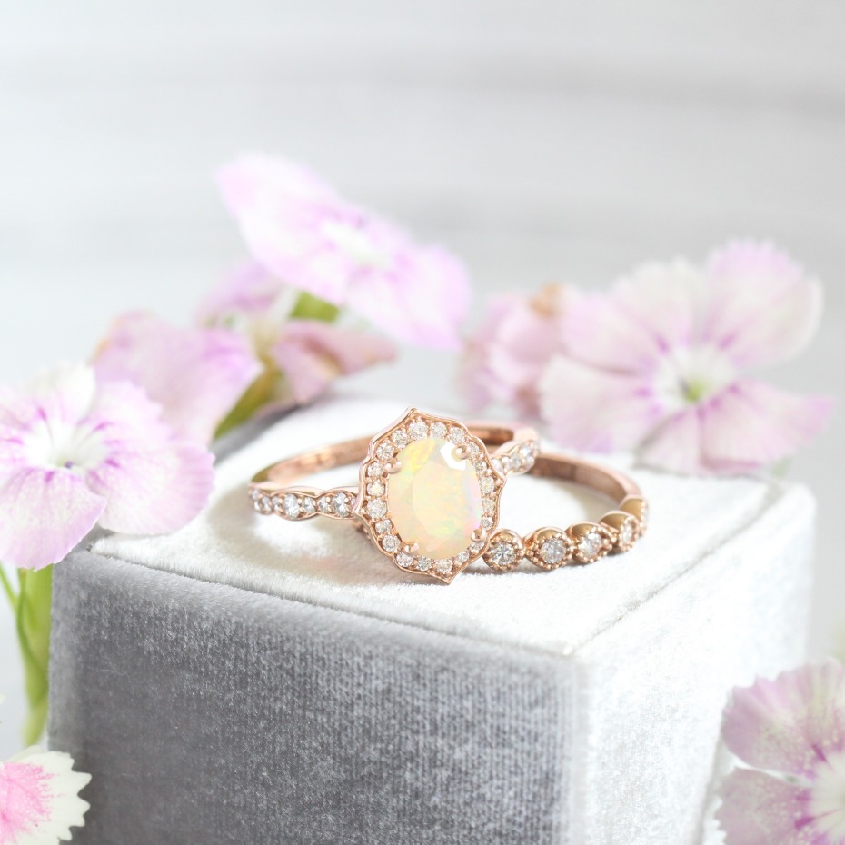La More Design Opal Engagement Ring