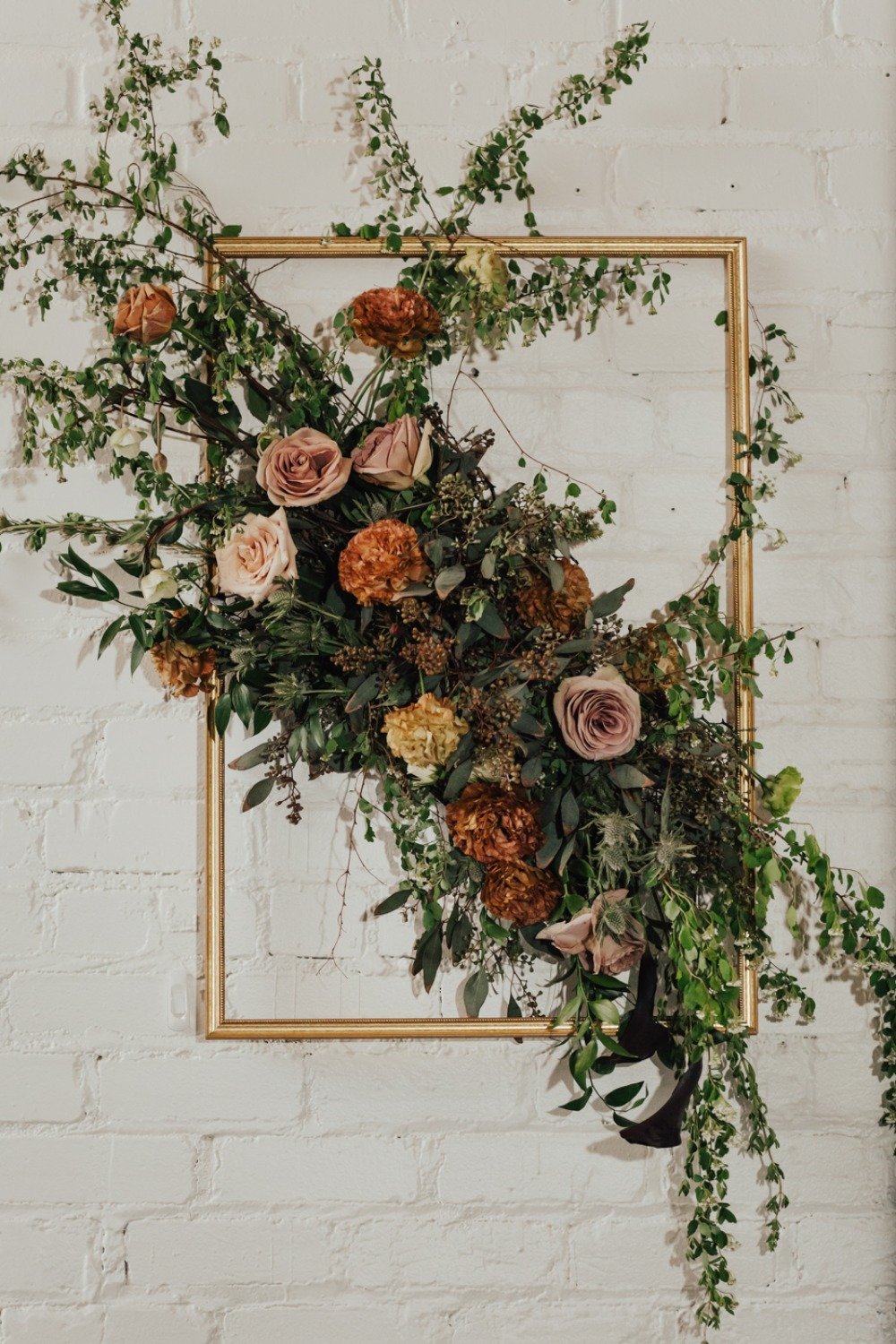framed floral decor