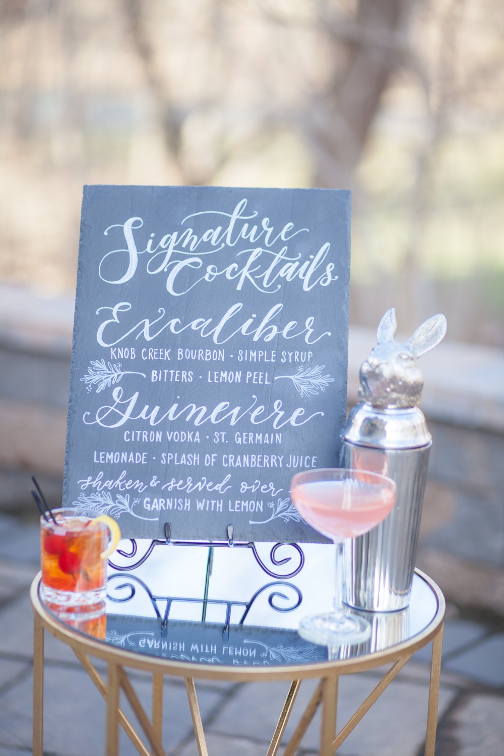 signature cocktail wedding sign