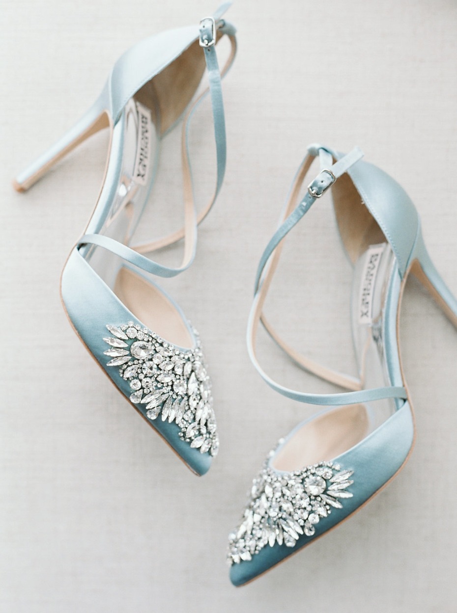 "Something blue" heels for the bride