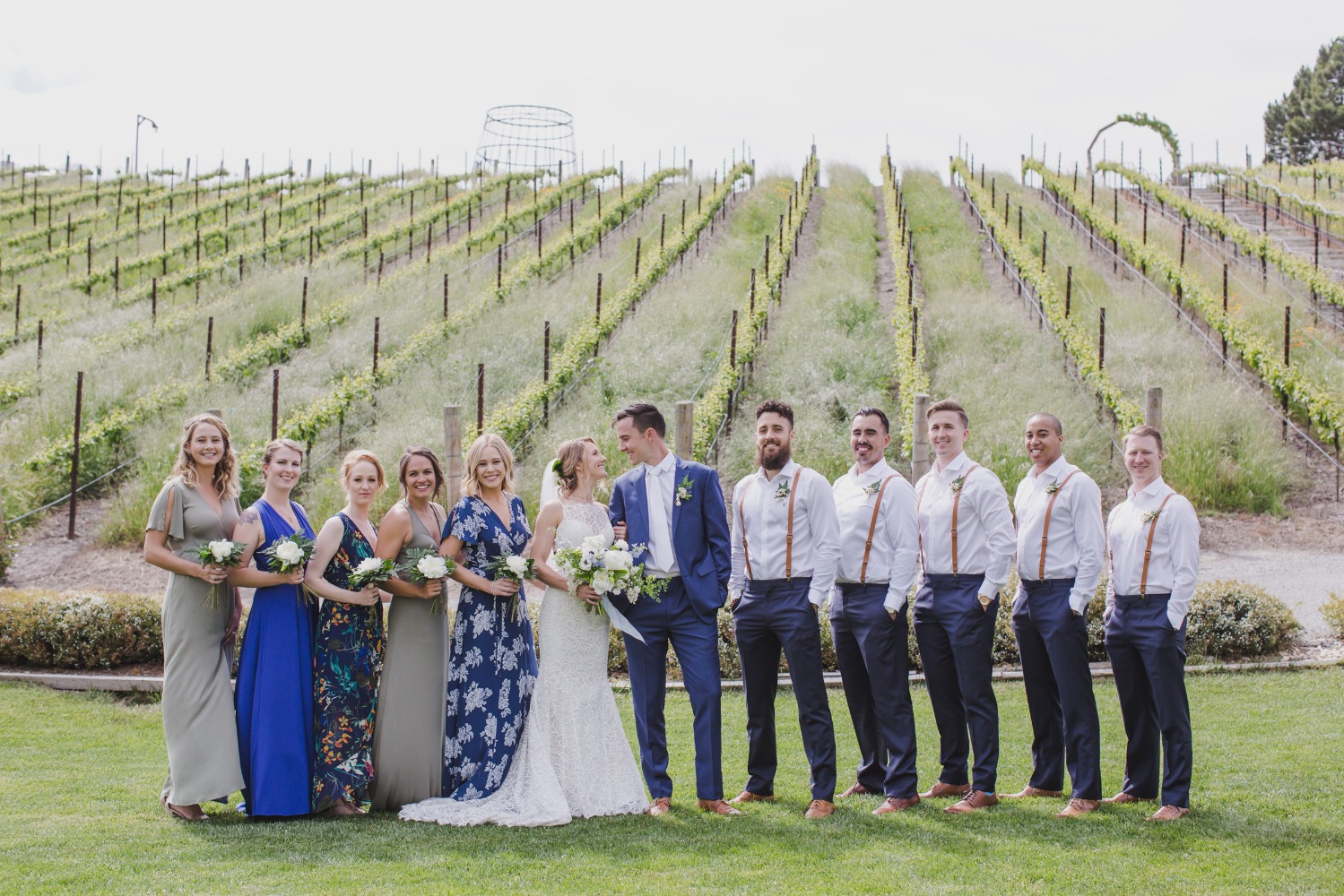 bridal part at vineyard