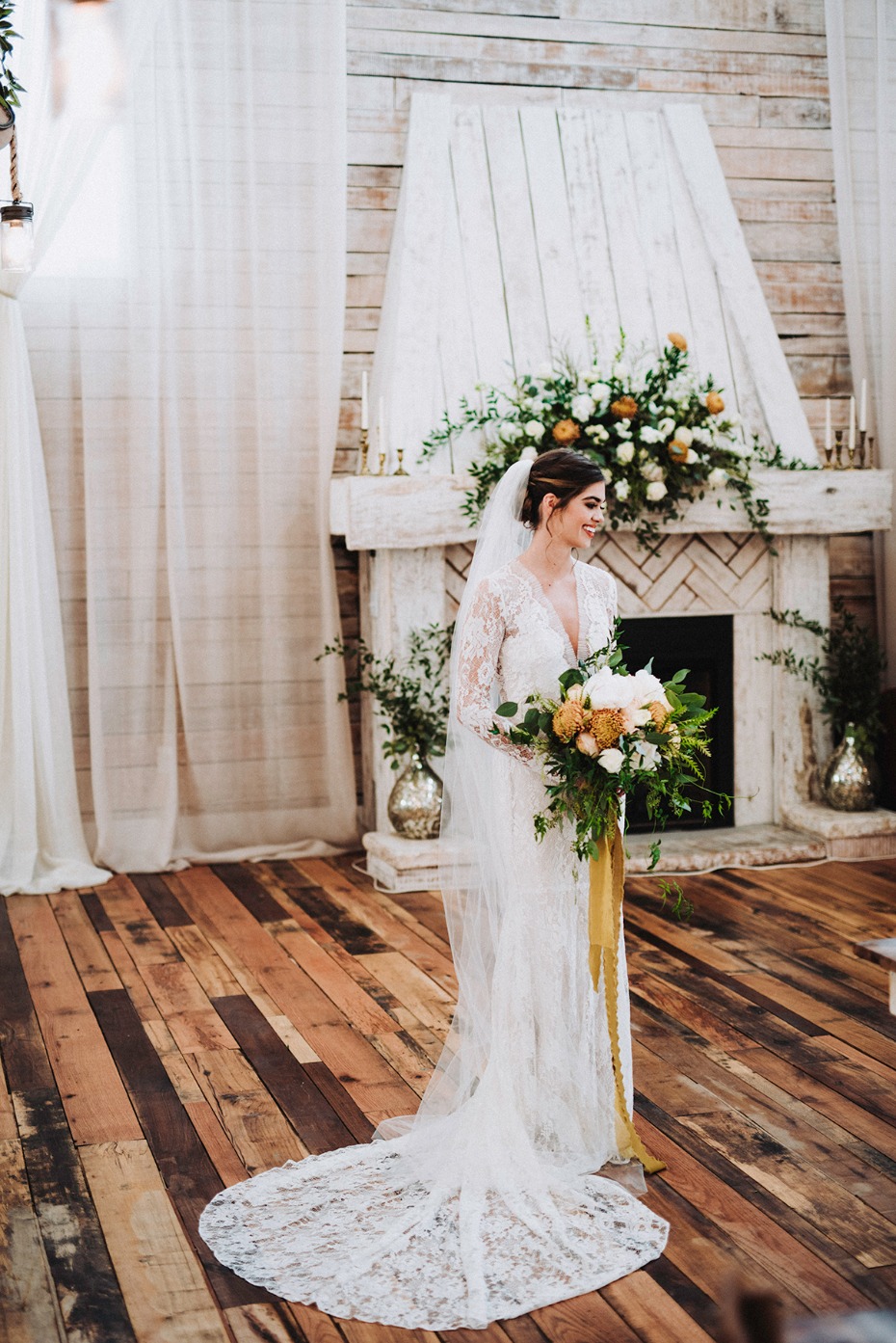 rustic bridal style