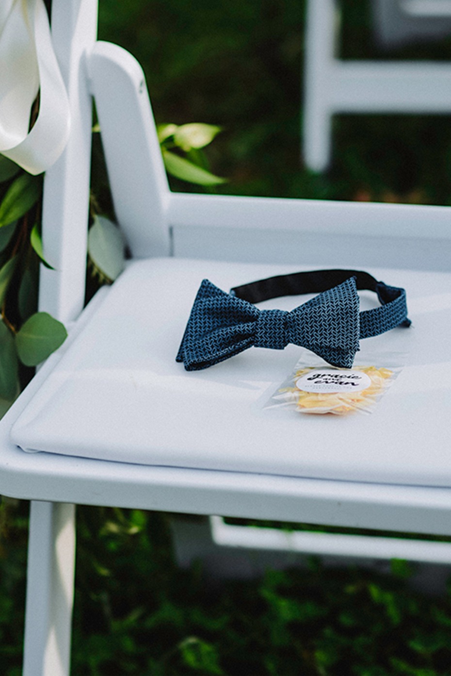 memorial bow tie for the father of the bride