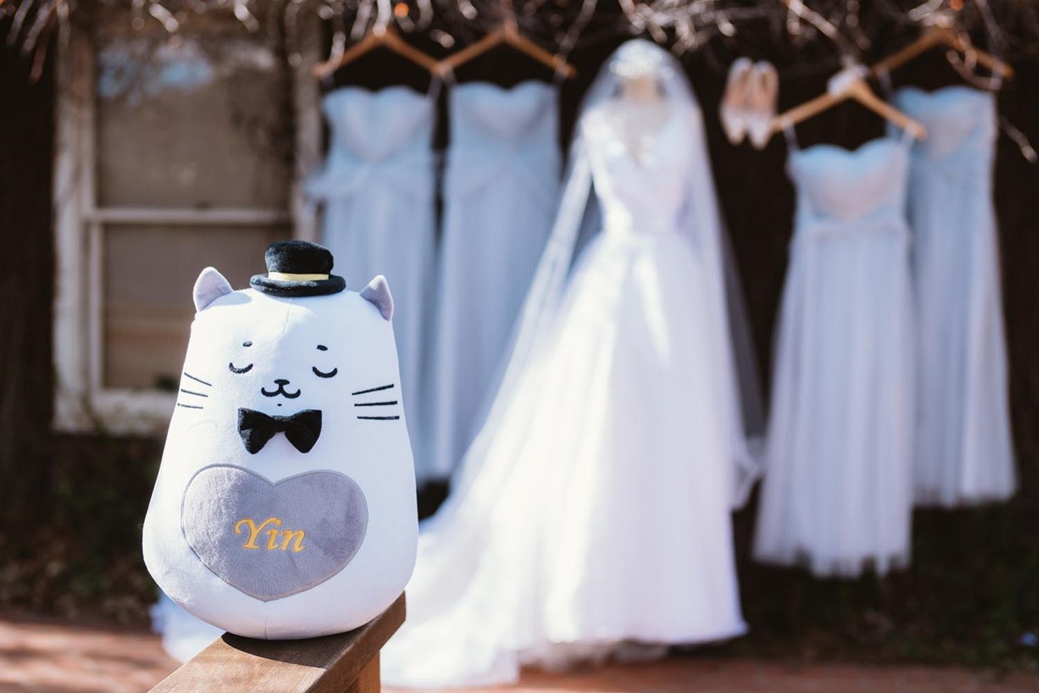plushie cat wedding favor