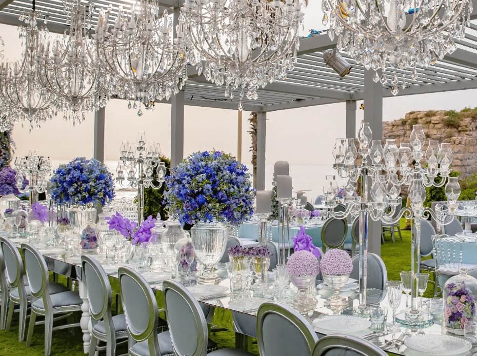 Tel Aviv Outdoor Wedding Reception Planned by BE Group TLV