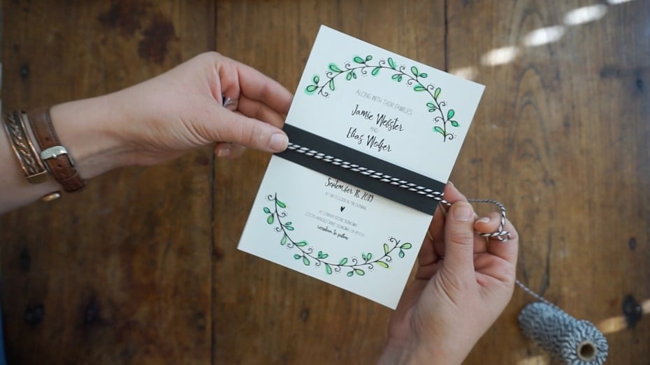 Free Wedding Invites from Wedding Chicks DIY-ed by Jamie Wolfer