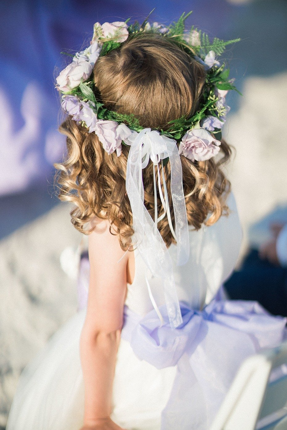 floral halo for the flower girl