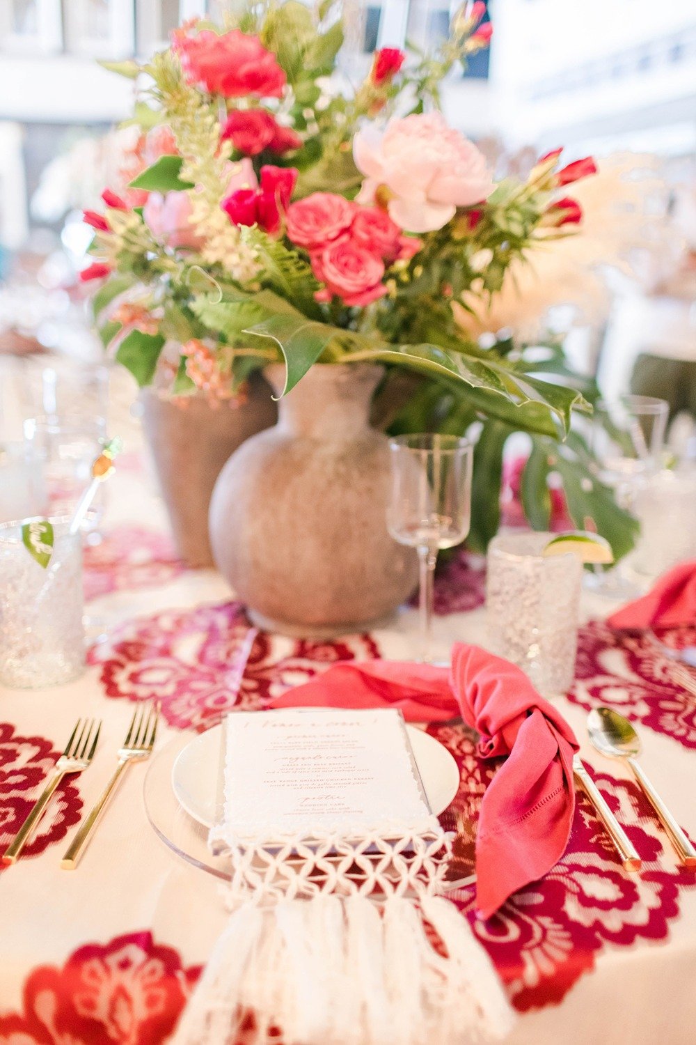 dramatic and romantic Spanish inspired wedding table