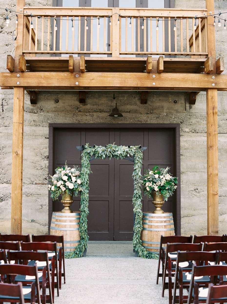 Beautiful rustic ceremony