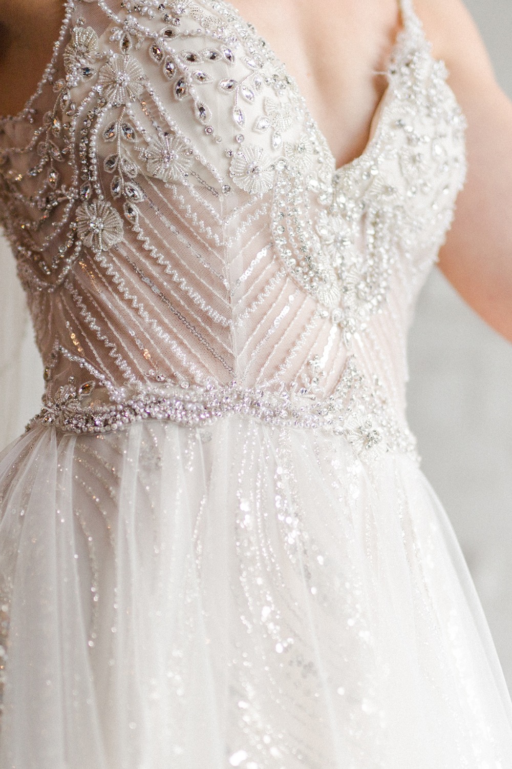 beaded wedding gown