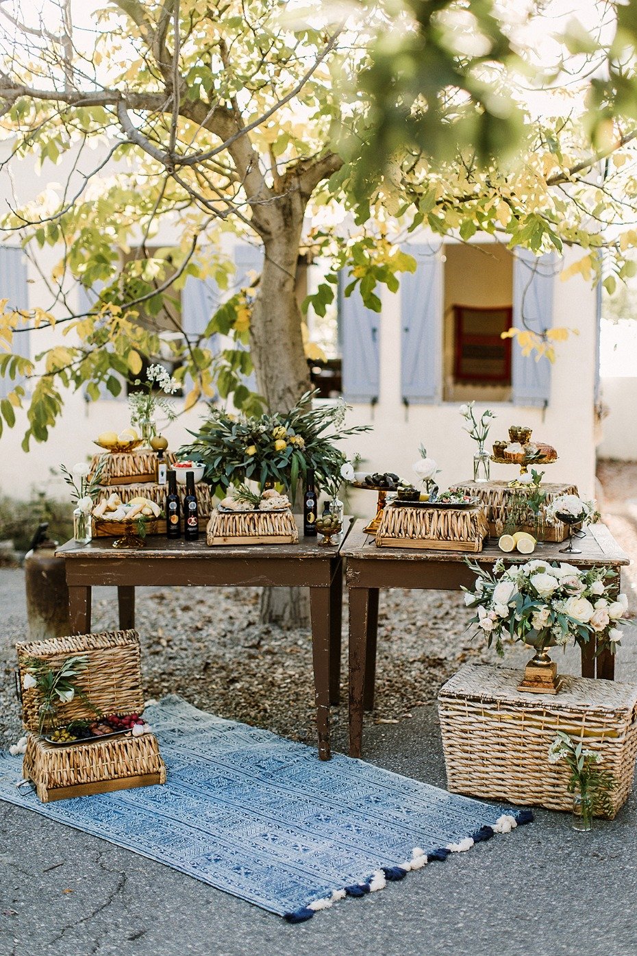 basket greek wedding snack bar