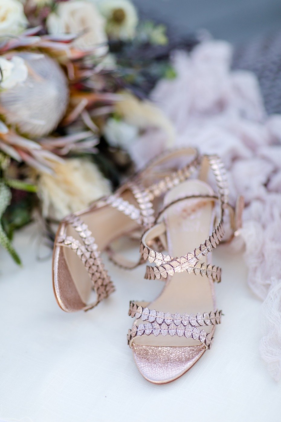 copper wedding shoes
