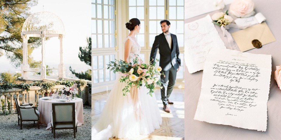 A luxury chateau wedding in the french riviera