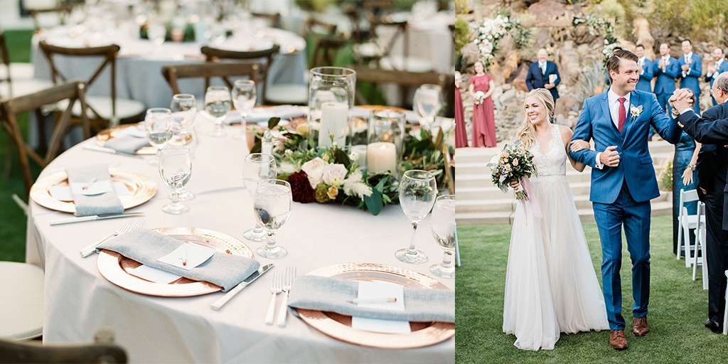 Chic Mauve and Metallic Palm Springs Wedding At Colony 29