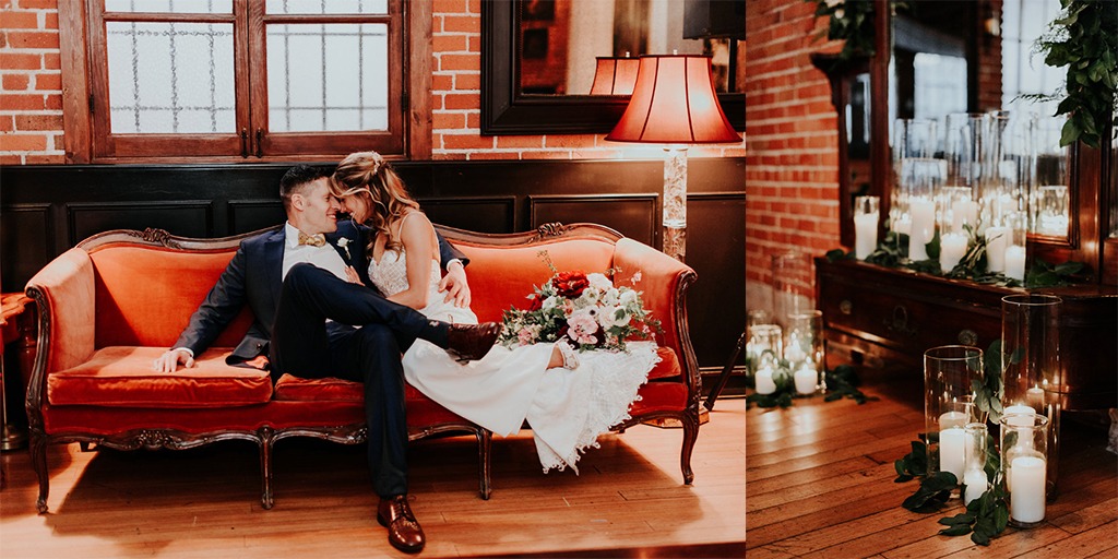 How To have A Nostalgic Gold And Burgundy Wedding