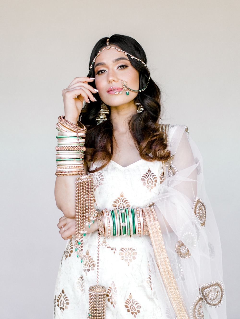 traditional South Asian bridal style