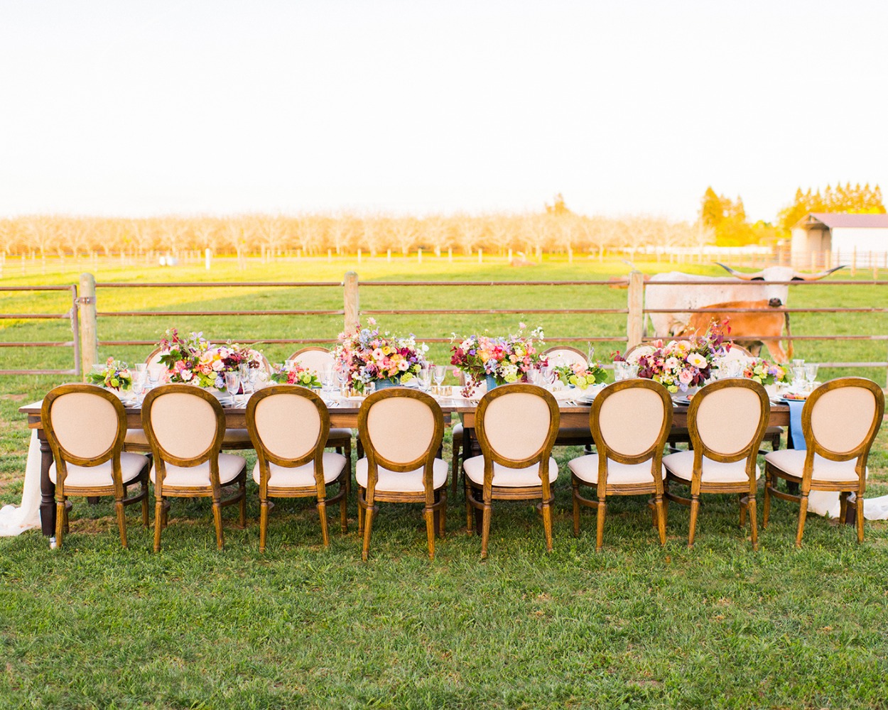 family style wedding seating