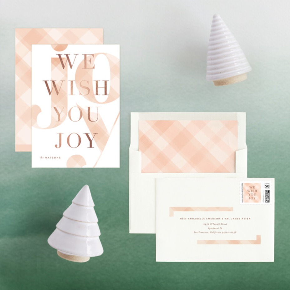 We wish you joy holiday card