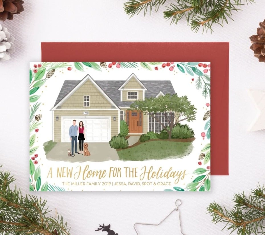 New Home for Holidays Holiday Card