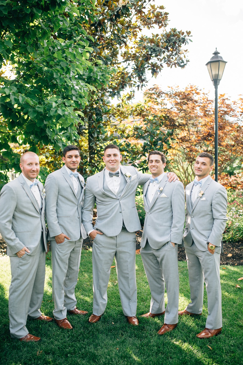 light grey wedding suits