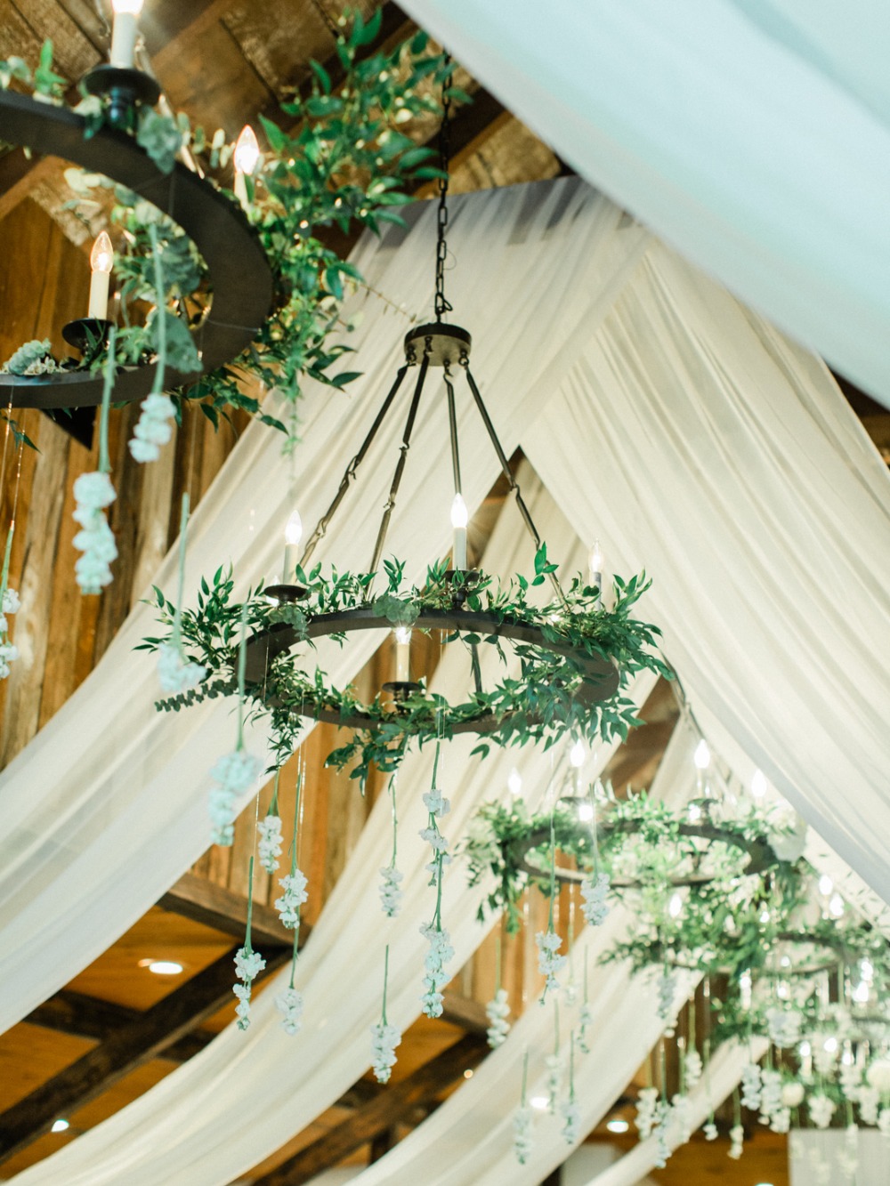 wedding wreath chandeliers