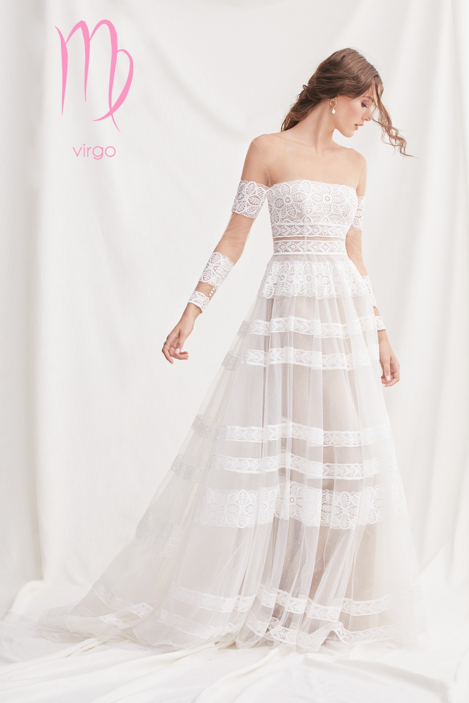 boho inspired gown perfect for the virgo Zodiac