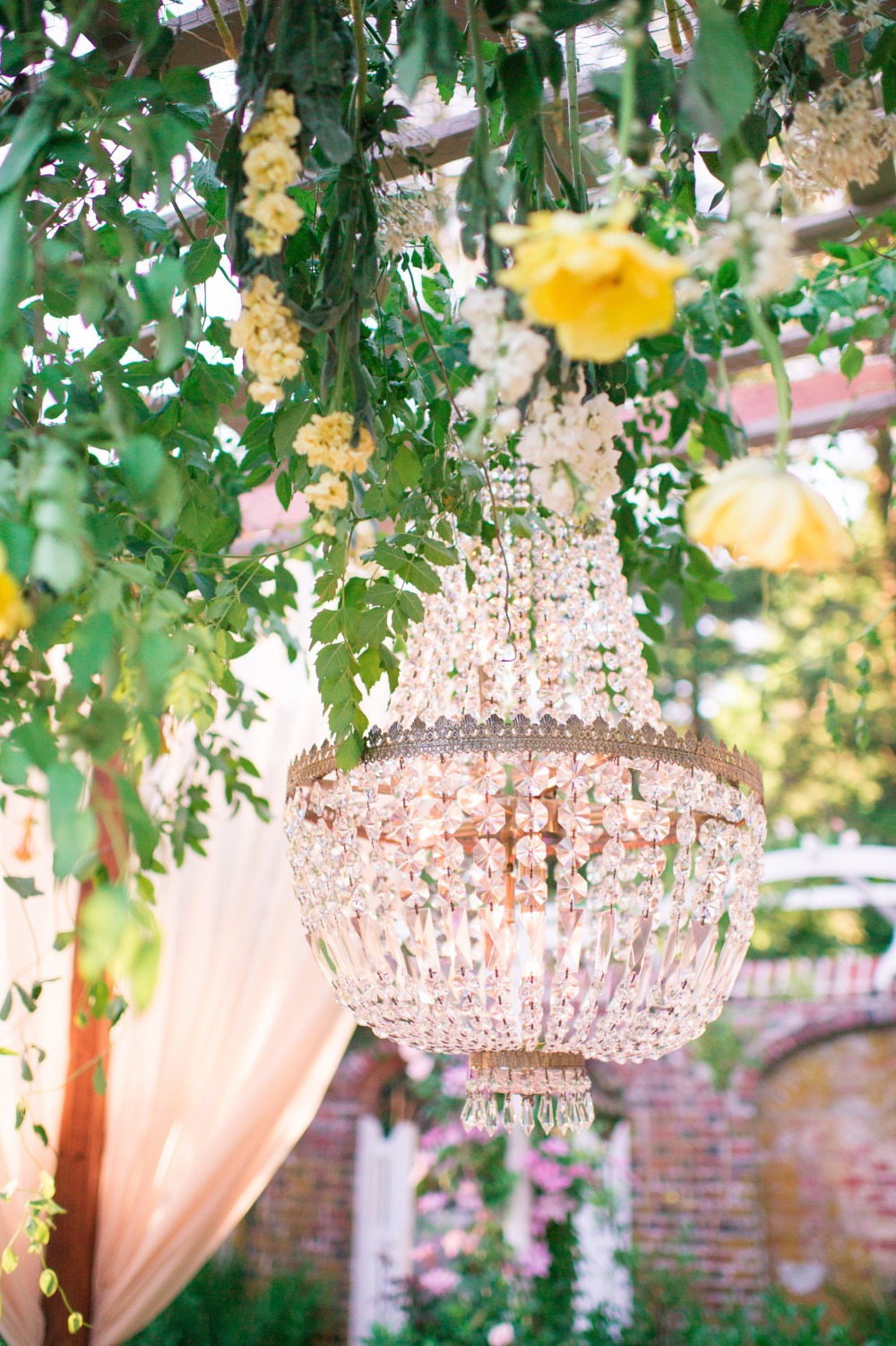 wedding table chandelier