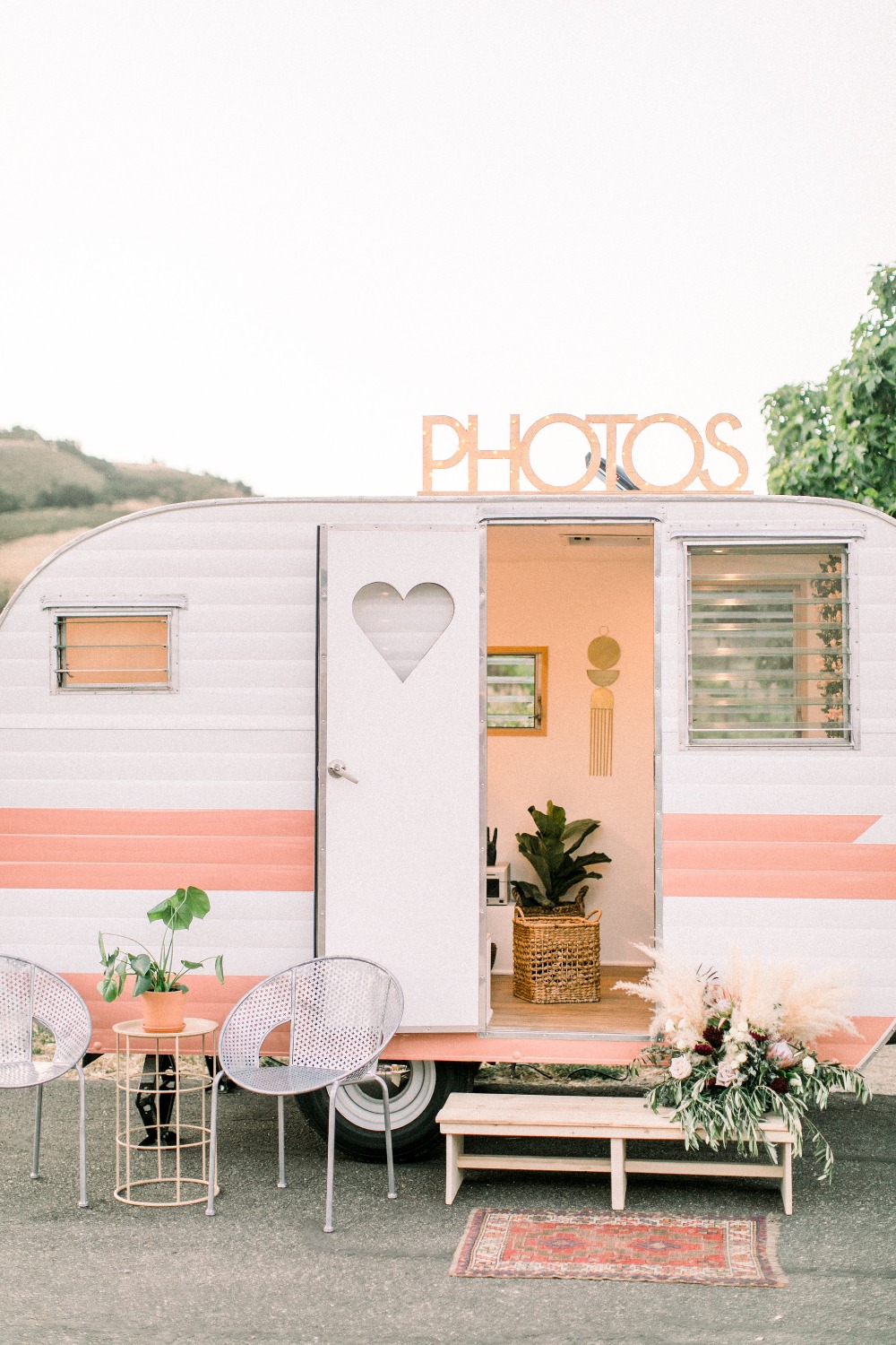 cute little camper photo booth