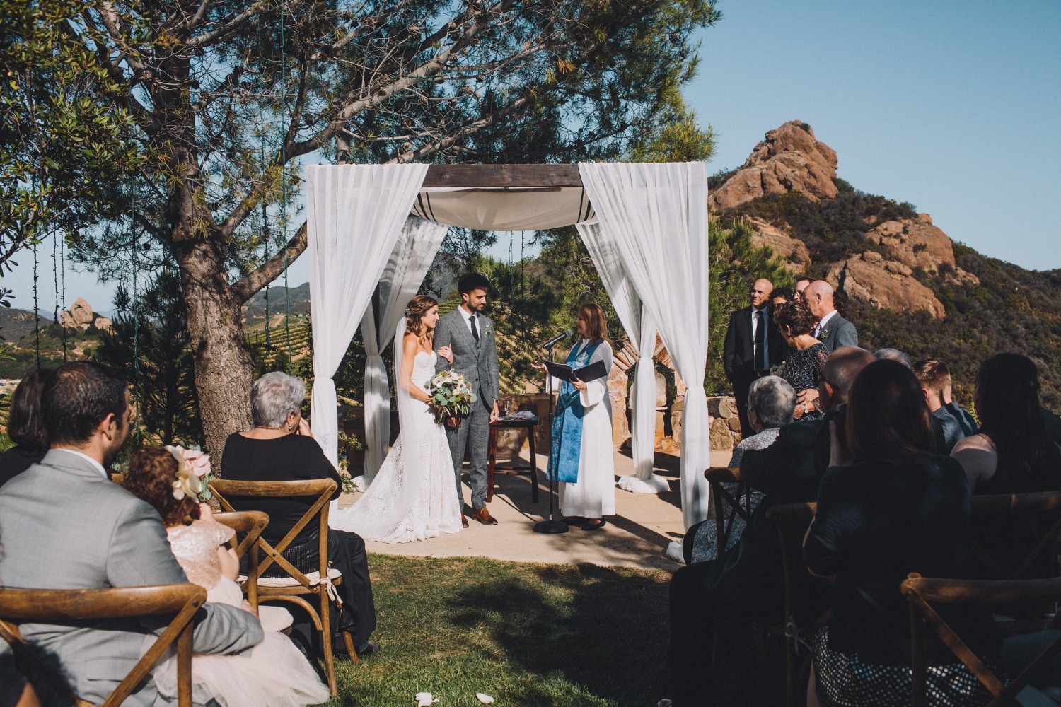 outdoor wedding ceremony