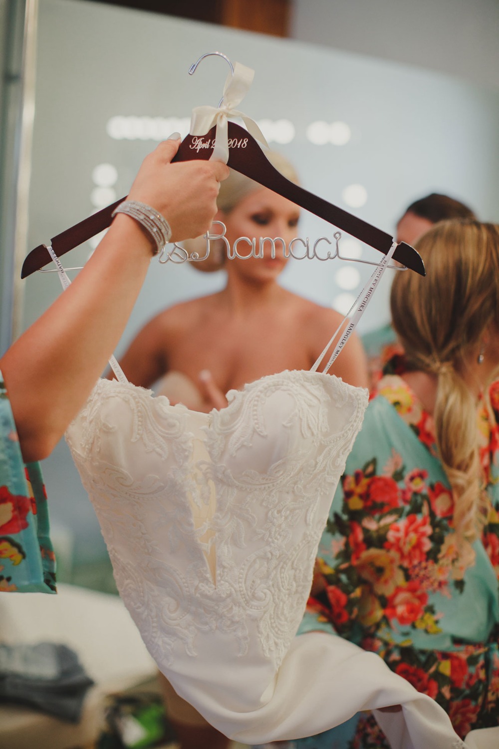 personalized bridal hanger