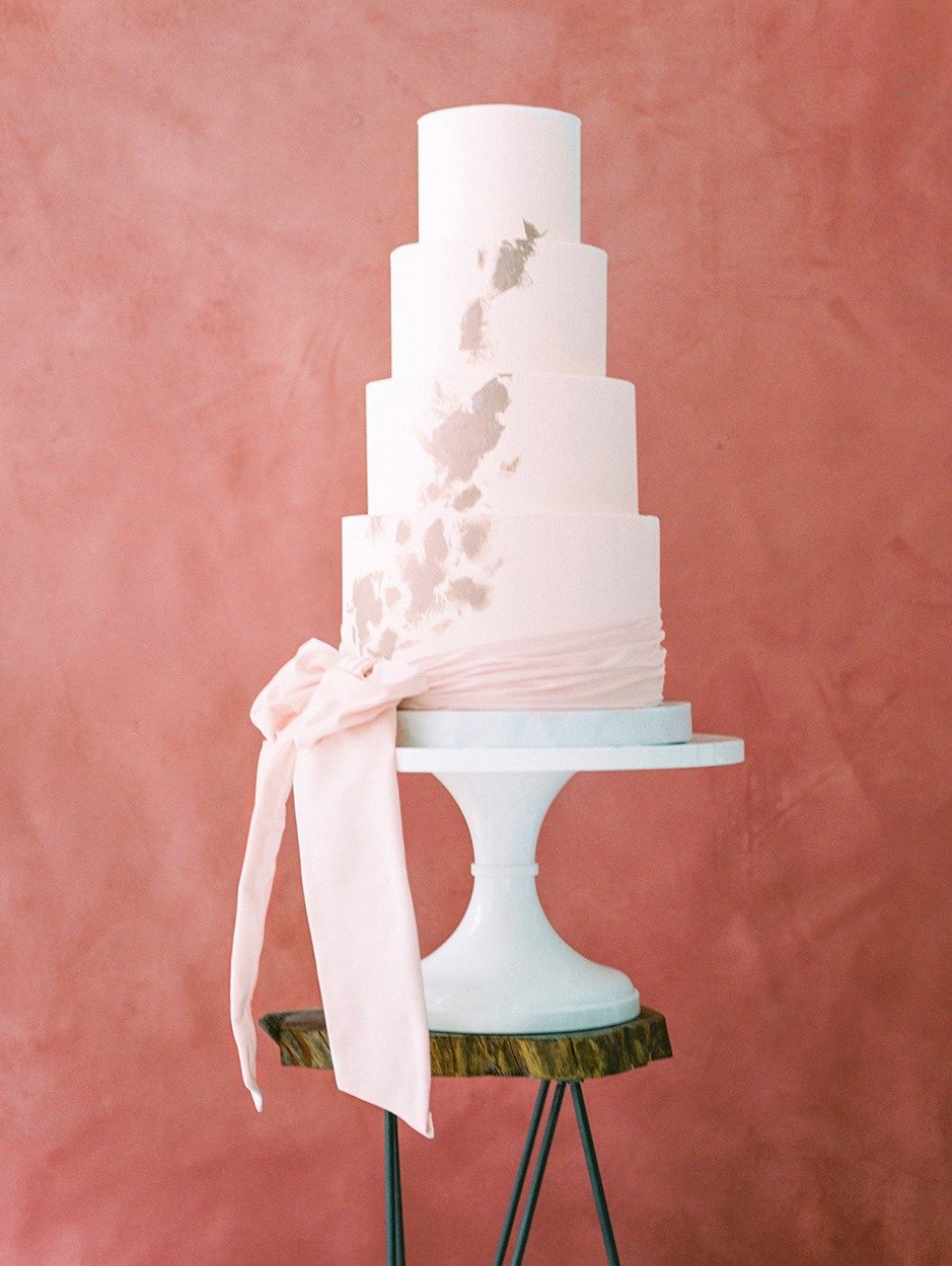 wedding cake by Fancy Cakes by Lauren