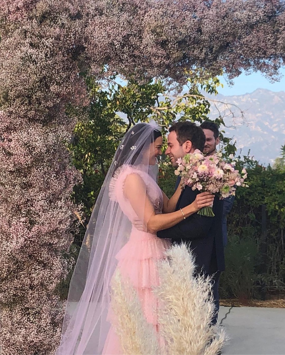 Mandy Moore and Taylor Goldsmith Wedding Day