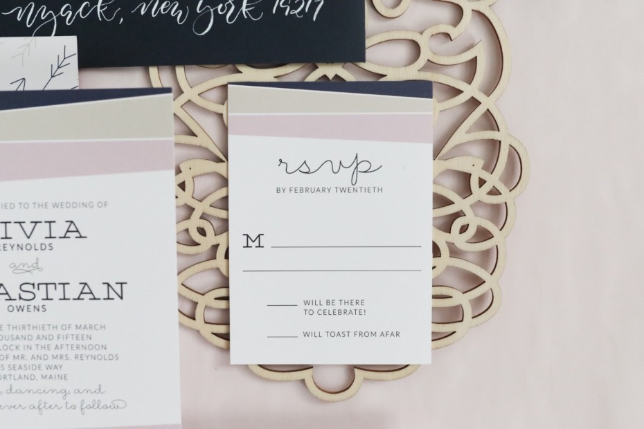 Response Card Will be there to celebrate by Honeybee Paper Co