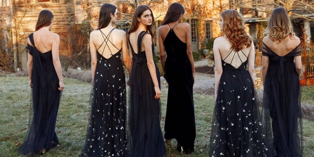 9 Times Bridesmaids Brought It Wearing Black Dresses