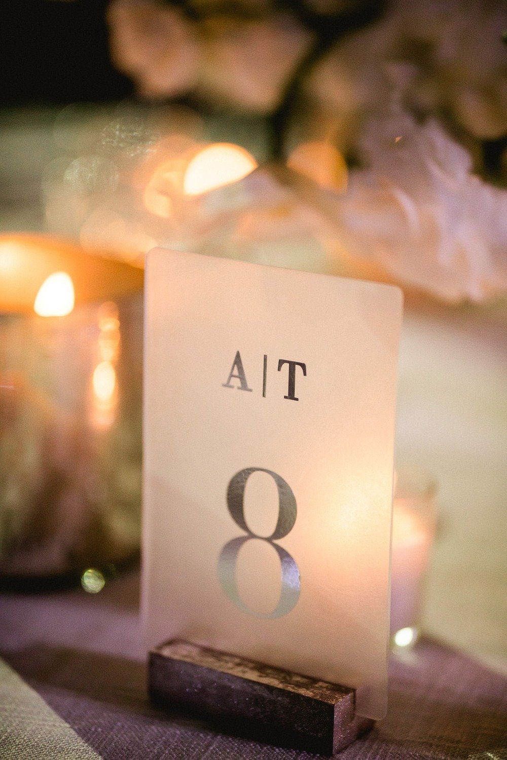 Wedding table number