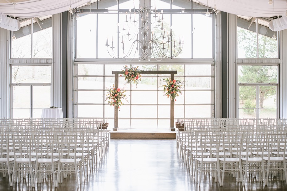 Indoor wedding at Cold Springs Events