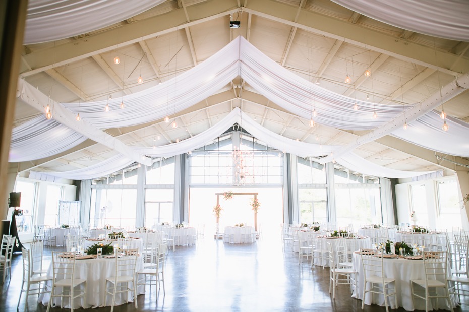 Elegant indoor reception at Cold Springs Events