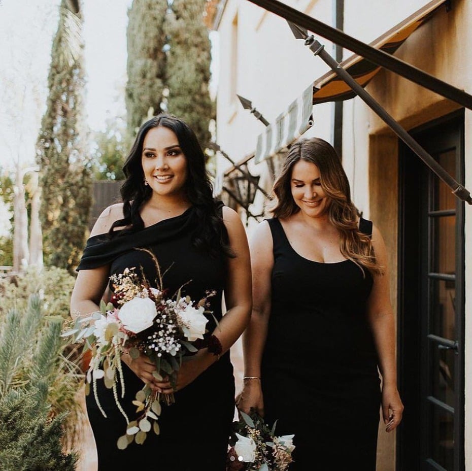 bridesmaids-in-black-dresses-from-bhldn