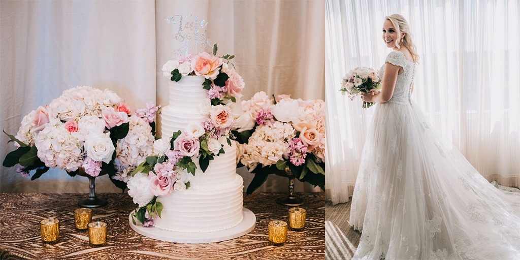 Can You Spot The Subtle Disney Theme Of This Pink And White Wedding?