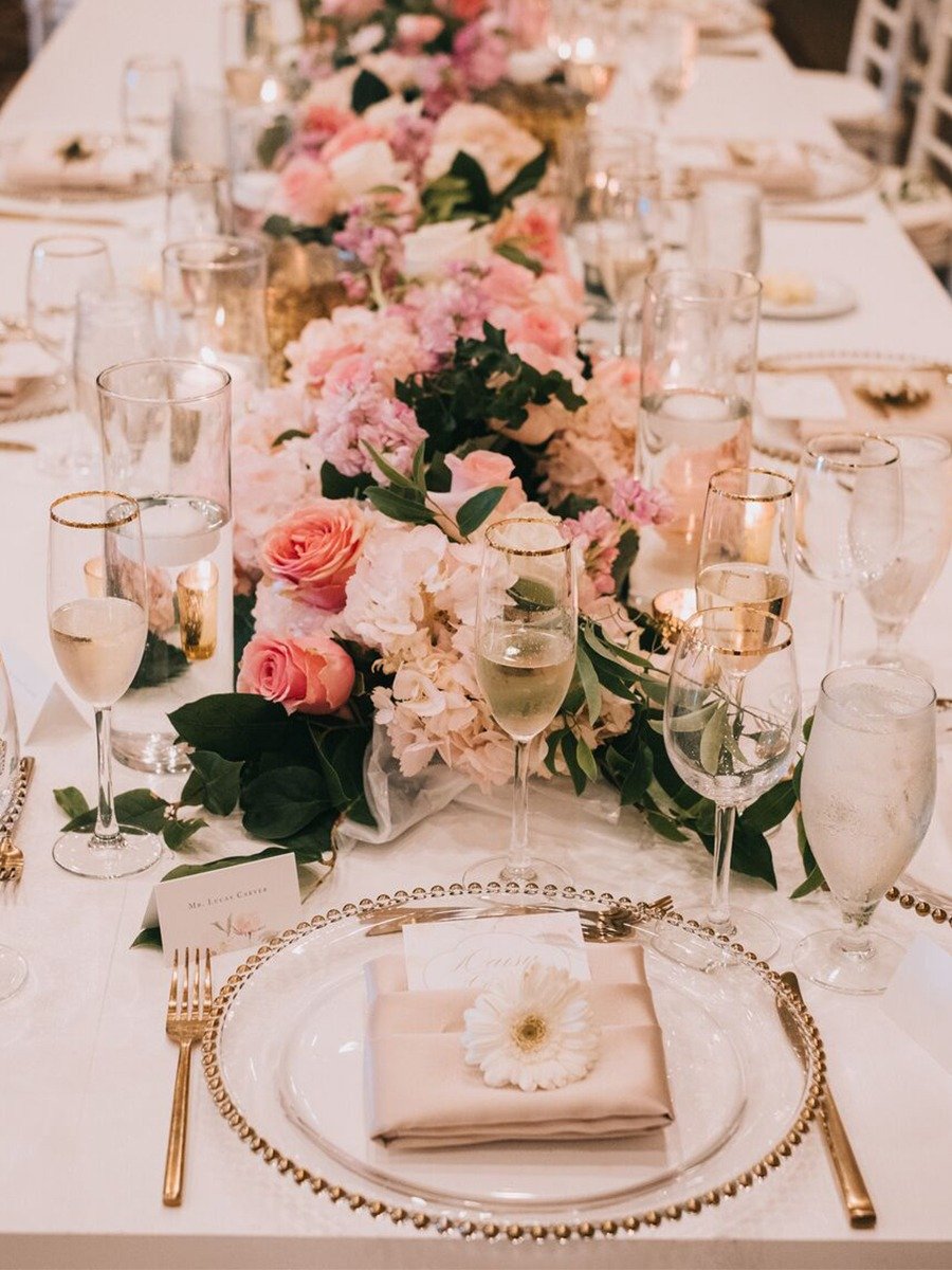 Can You Spot The Subtle Disney Theme Of This Pink And White Wedding?