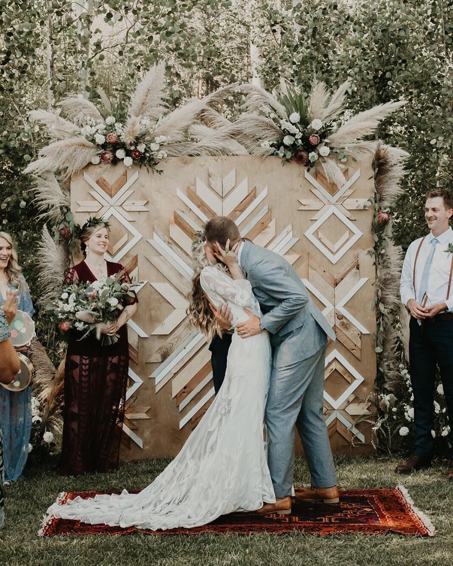 Pampass Grass Ceremony Inspiration - @rockandstoneweddings