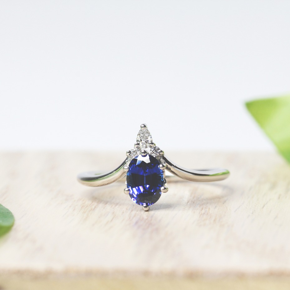 MiaDonna Custom Sapphire Engagement Ring
