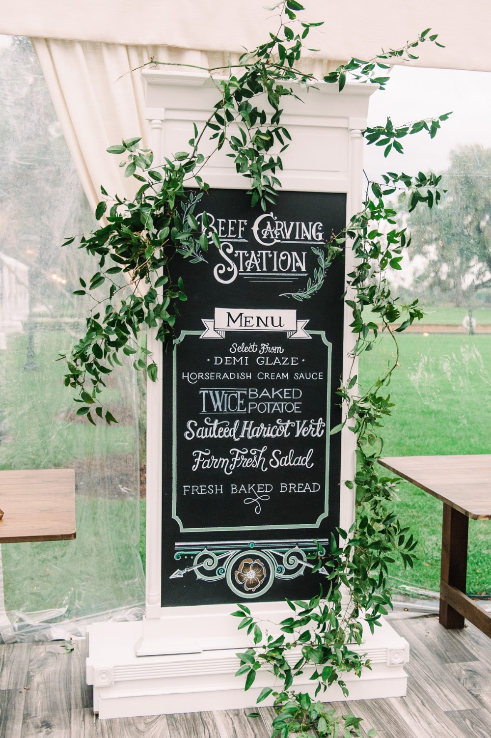 Food wedding sign