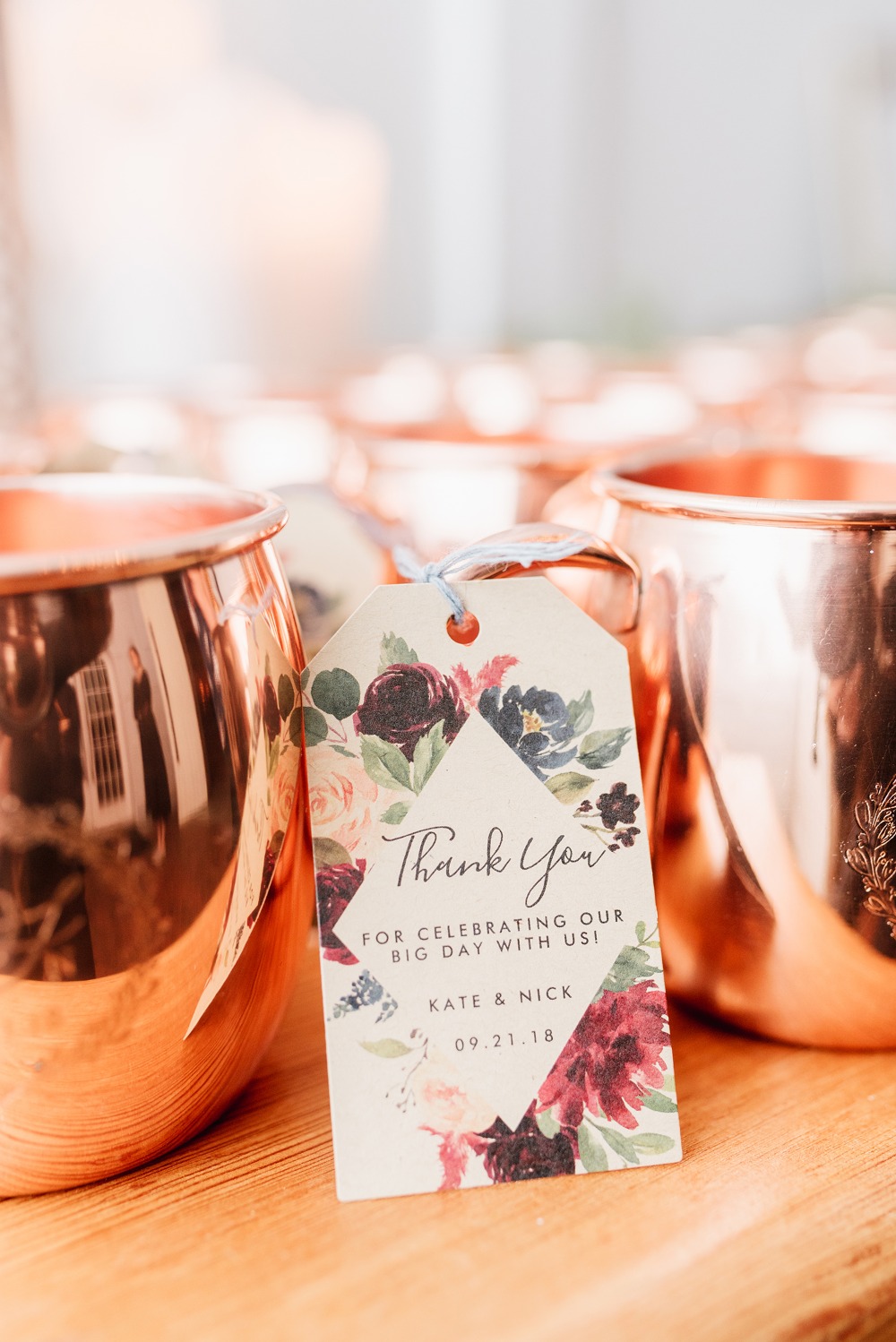 Mule mug wedding favors