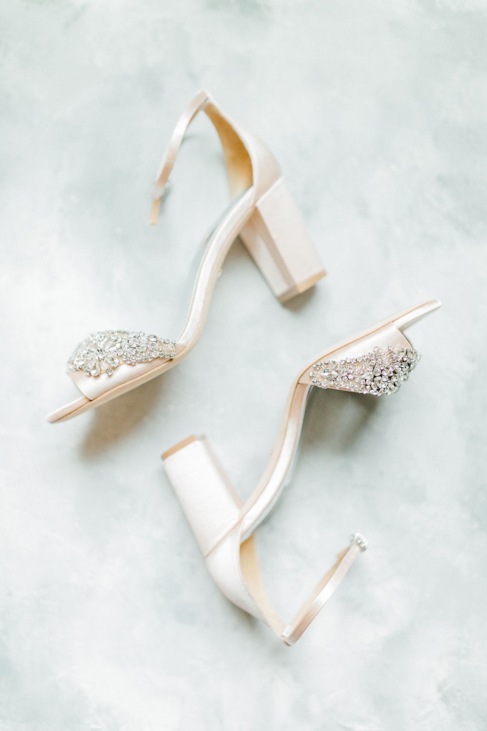 Sparkly bridal shoes